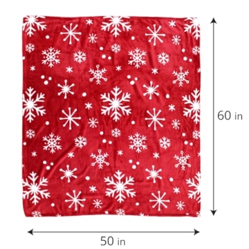Luxurious Christmas Throw Blanket for Warm Cozy Nights
