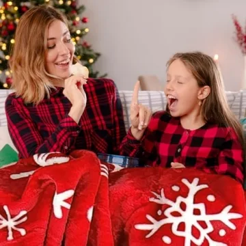 Luxurious Christmas Throw Blanket for Warm Cozy Nights
