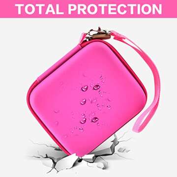PAIYULE Case Compatible with ESOXOFFORE for Dylanto for PROGRACE for GKTZ Instant Print Camera for Kids Digital Video Cameras Storage Holder Bag for Girls Camera And Print Paper(Box Only)(Rose Red)