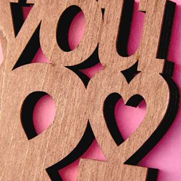Hallmark Signature Valentine's Day Card for Significant Other (Laser-cut Wood You and Me)
