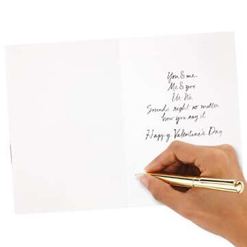 Hallmark Signature Valentine's Day Card for Significant Other (Laser-cut Wood You and Me)