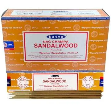 Sandalwood Incense Sticks - Total 180 Insence-Sticks and Incense Stick Holder Bundle Insence Insense...
