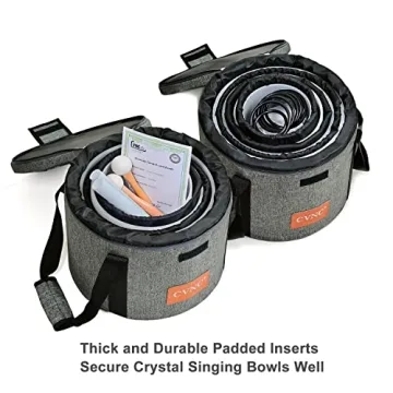 CVNC 432HZ Crystal Singing Bowl Set for Sound Healing