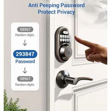 Veise Keyless Entry Door Lock with Handles - Easy Install