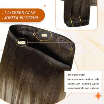 Full Shine Seamless Clip In Hair Extensions for Elegant Volume