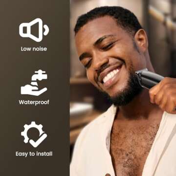 SHPAVVER Beard Trimmer for Men, 17-Pc Set Rechargeable Hair Clippers Kit with Safety Lock,Mens Grooming Kit for Hair Beard Body & Nose,Gifts for Men