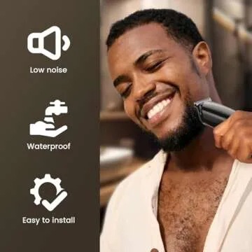 SHPAVVER Beard Trimmer for Men, 17-Pc Set Rechargeable Hair Clippers Kit with Safety Lock,Mens Grooming Kit for Hair Beard Body & Nose,Gifts for Men