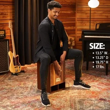 Meinl Jumbo Bass Subwoofer Cajon with Snares Walnut Finish