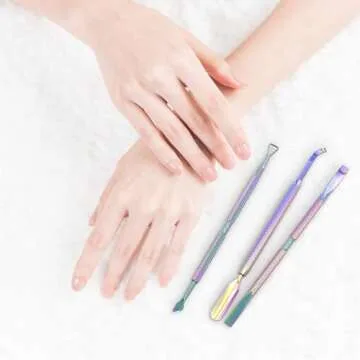 Professional Stainless Steel Cuticle Pusher Set for Nail Care