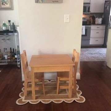 KLAVATE Braided Jute Rug for Stylish Home Decor