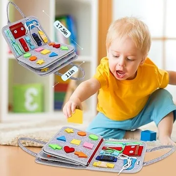 Esjay Busy Board for Toddlers Educational Travel Toy