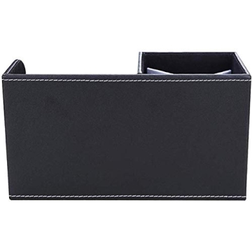 KINGFOM PU Leather Desk Organizer for Office Supplies