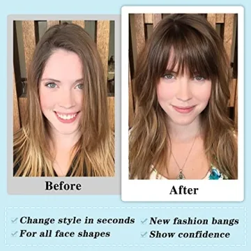 Natural Looking NAYOO Clip-in Bangs for Effortless Style