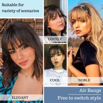 Natural Looking NAYOO Clip-in Bangs for Effortless Style