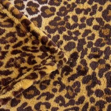 Edenleaf Leopard Print Blanket Fleece Throw Blanket for Bed Sofa Travel and Camping, Super Soft Cozy Fluffy Plush Blanket, Cheetah Print Blanket for All Seasons(50”×60”)