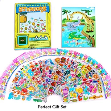 BEESTECH 500+ Fun Stickers for Toddlers, Gift Box Included