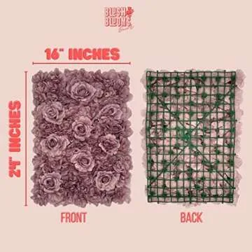 Blush Blooms Flower Panels Set - Elegant Event Decor