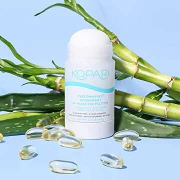 Kopari Performance Plus Aluminum-Free Deodorant, Sport Deodorant for 24 Hour Odor Protection, Non Toxic & Clean, No Parabens or Baking Soda, 2 oz