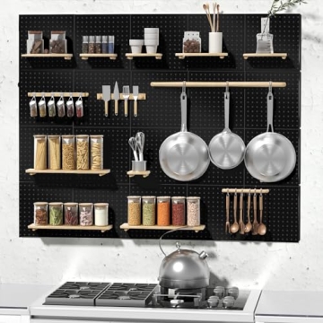 Heavy Duty Metal Pegboard Wall Organizer for Tools & Crafts