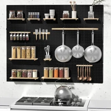 Heavy Duty Metal Pegboard Wall Organizer for Tools & Crafts