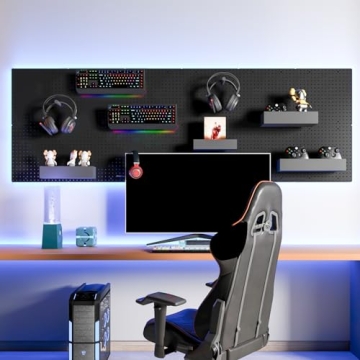 Heavy Duty Metal Pegboard Wall Organizer for Tools & Crafts