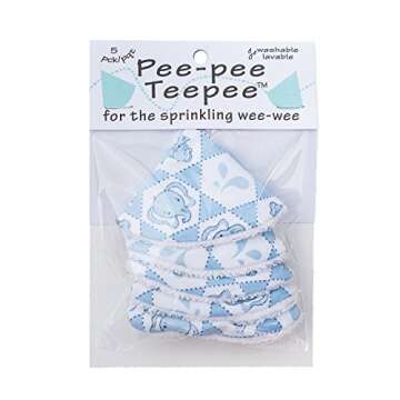 Pee Pee Teepee Elephant 5 Pieces Baby boy Pee Shield Babyboy Essentials peepeeeteepee Baby boy Diape...