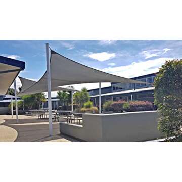 Sentinel Shade Systems Summit Series Shade Sails - Square-Mellow Haze Yellow