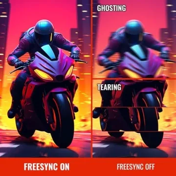 SANSUI 24 Inch Gaming Monitor 180Hz 1Ms FreeSync HDR 110% sRGB FHD 1080P Computer Monitor HDMI DP Ports Eye Care Frameless VESA Mount Cable Management