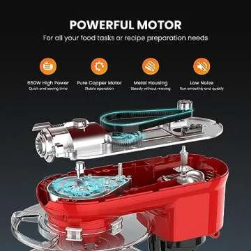 VIVOHOME 3-in-1 Stand Mixer for Effortless Cooking