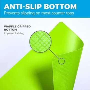 Extra Thick Flexible Cutting Board Mats Set of 4 Dishwasher Safe