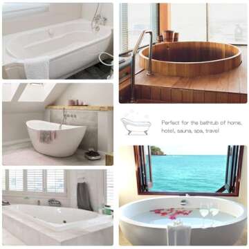 AGPTEK 12 Pack Disposable Bathtub Cover Liner, Large Bathtub Liner Plastic Bag for Salon, Household ...