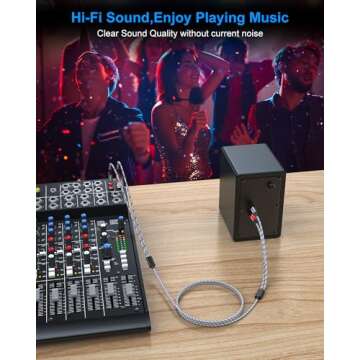 SNANSHI RCA Cables, 5ft – RCA to RCA Audio Cable with Gold-Plated Connectors, Dual Shielded– Against Noise (Hum), and Nylon Braided Jacket for Home Theater, Stereo Systems, TVs, Musical Instruments