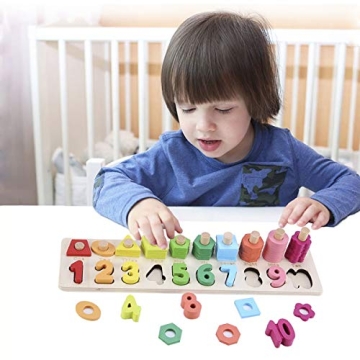 Sendida Montessori Shapes Puzzle Toys for Early Learning