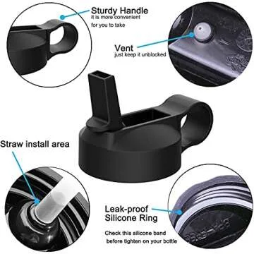 The Mass Straw Lid for Hydro Flask Wide Mouth 32/40oz