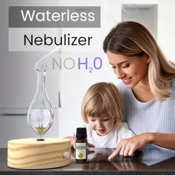 ArOmis Aromatherapy Diffuser Premium Wood & Glass Nebulizer