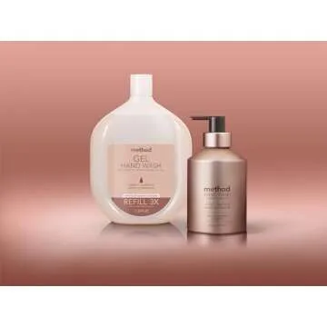 Method Gel Hand Soap Refill, Vanilla + Raspberry, Biodegradable Formula, 34 Fl Oz (Pack of 1) (Packaging May Vary)