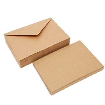 Best Paper Greetings A7 Kraft Thank You Cards Pack