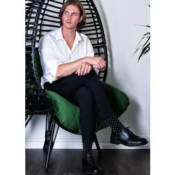 NUDUS Men’s Cotton Dress Socks - Classic and Stylish Business Socks