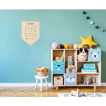 Alphabet Wall Decor Canvas Banner for Kids and Classrooms