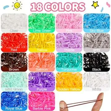 YGDZ Elastic Hair Bands, 1500pcs Rubber Bands for Hair, 80pcs Cotton Toddler Hair Ties, Colorful Small Ponytail Holders, Hair Accessories for Girl, Toddler