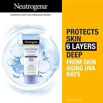 Neutrogena Ultra Sheer Sunscreen SPF 55, Travel Size