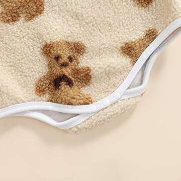 Baby Oversized Fleece Romper for Infants 0-24 Months