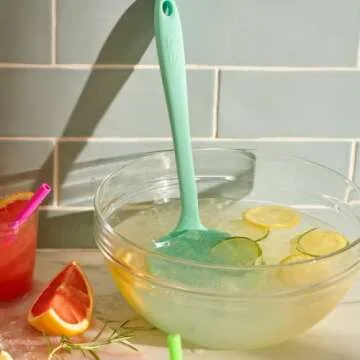 GIR: Get It Right Silicone Soup Ladle - Non-stick Heat Resistant Seamless Kitchen Cooking Serving for Soups, Chili, Sauces, Batter, and More - Ultimate, Mint