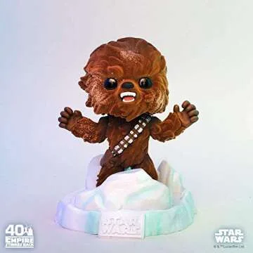 POP Funko Deluxe Star Wars: Battle at Echo Base Series Action Figure Chewbacca (Flocked), Amazon Exclusive, Figure 3 of 6