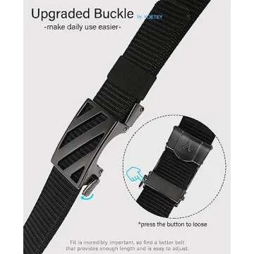 YOETEY Ratchet Tactical Gun Belt - Durable & Adjustable
