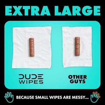 DUDE Flushable Wipes & Toilet Spray - 864 Mint Chill Wipes
