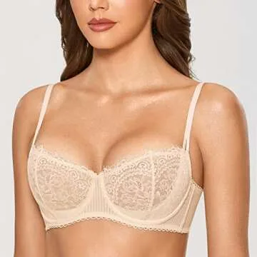 DOBREVA Women's Lace Push Up Plus Size Bra for Every Occasion