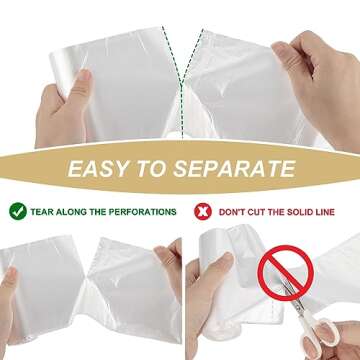 4 Gallon Small Bathroom Trash-Bag Kitchen-Garbage-Bags - Clear Unscented 180 Counts Plastic Mini Strong Little Office Car Restroom Tiny Waste Basket Can Acqkunlo