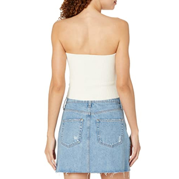 The Drop Collette Strapless Cropped Sweater for Women