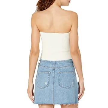 The Drop Collette Strapless Cropped Sweater for Women